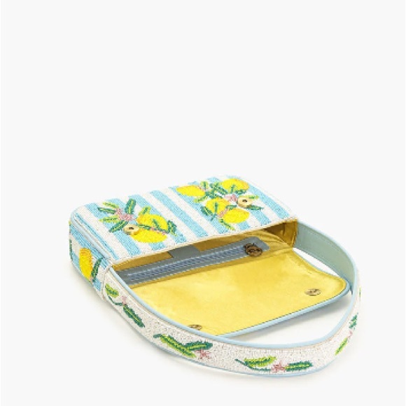 America & Beyond Limoncello Striped Shoulder Bag - Picture 6 of 10